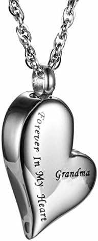 Unique design Grandma Forever In My Heart Cremation Jewelry Keepsake Memorial Urn ashes Necklace (My Grandma)