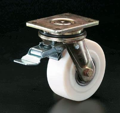 エスコ １００ｍｍキャスター 自在金具 前輪ブレーキ付 パソコン 周辺機器 Ea986ky 0 服 ファッション小物 ホビー Bsy