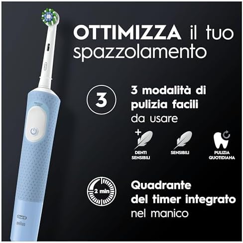 Spazzolino Elettrico Vitality Pro, Blu, 1 Testina