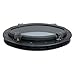 Amarine-made Boat Yacht Elliptical Oval Opening Portlight Porthole 16” X 8-5/8” Replacement Window Port Hole - ABS, Tempered Glass, Color: White, Black (Black)