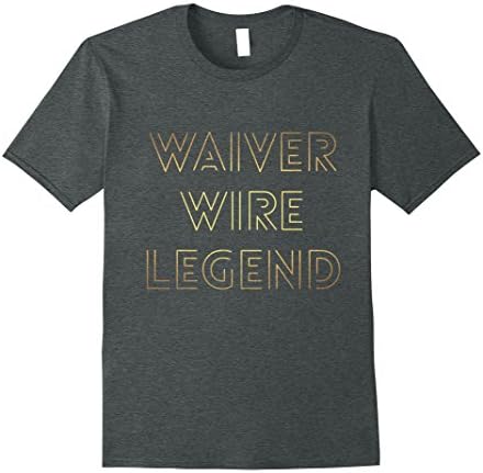 Mens Fantasy Football Waiver Wire T-Shirt XL Dark Heather