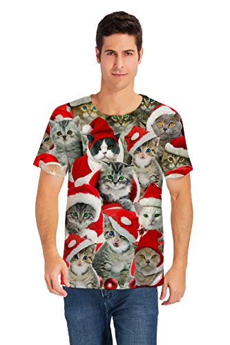 RAISEVERN-Unisex-3D-Printed-Funny-T-Shirts-Casual-Cool-Summer-Short-Sleeve-Tees