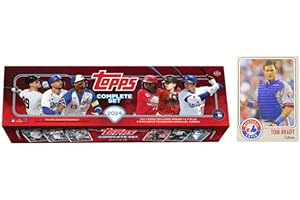 GENERIC 2024 Topps Baseball Sealed Hobby Factory Set (700 Cards + 5 Card Foilboard Parallel Pack) plus exclusive Hobby Rewards Promo Tom Brady card in Expos Uniform