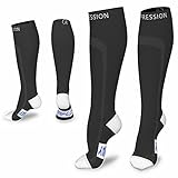 Compression Socks (20-30 mmhg) for Men & Women – Best Quality & Design for Running, Nurses, Shin Splints, Flight Travel, Maternity, Pregnancy - for Boosting Stamina, Circulation & Recovery