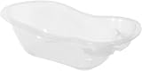 Simpahome 50L Large Clear Baby Bath Tub with Integrated Plug Hole view 1