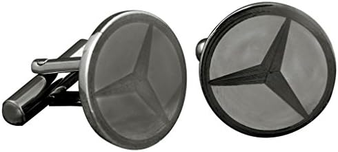 Party Wear Mercedes Luxury Design Cuff links Men Ideal for Corporate Gifts (Black)