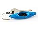 HKEY Kayak Keychain - Whitewater Kayaking Key Chain Ring accessories - Flexible PVC Plastic and Stainless Steel Gift (Blue)