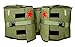 Roswheel Water-Resistant Bicycle Rear Seat Carrier Bag Double Pannier Bag Army Green 45L withthumb 4