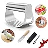 Garlic Press Rocker Stainless Steel Garlic Crusher with Opener and Silicone Garlic Peeler Kitchen Gadgets 304 Food Grade…