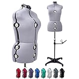 Gray 13 Dials Female Fabric Adjustable Mannequin