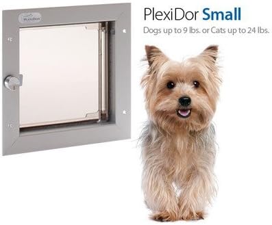 PlexiDor Performance Pet Doors Small Silver Door Mount by PlexiDor Performance Pet Doors
