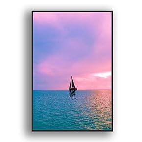 Framed for Living Room Bedroom Coast and Sea for