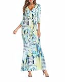 SUNNOW Womens Sexy Ladies Deep V Neck Party Dress Maxi Long Evening Dress (Asian XL=US(10), Yellow)