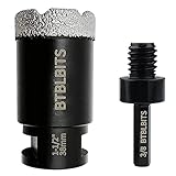 BTBLBITS Dry Diamond Core Drill Bit 1-1/2 Inch Tile