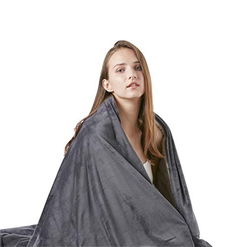 Degrees of Comfort Sherpa Weighted Blanket Throw Dualed Sided Soft Cozy