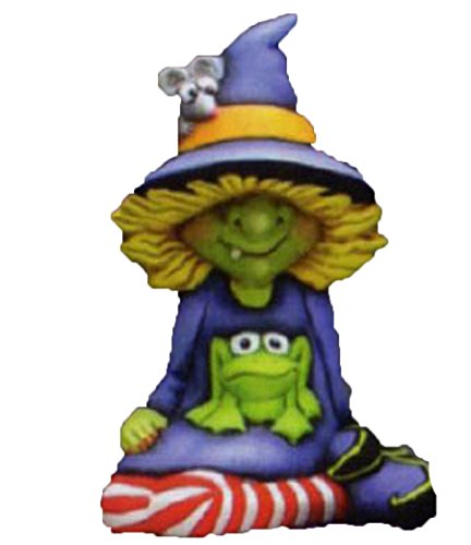 Winnie Witch 7" Ceramic Bisque, Ready To Paint