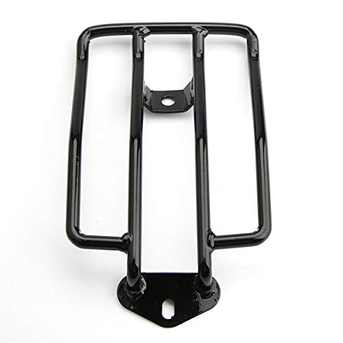 Mingting Motorcycle Solo Seat Rear Luggage Rack for Harley Sportster Iron X48 XL 883 XL1200 2004-2017,Black