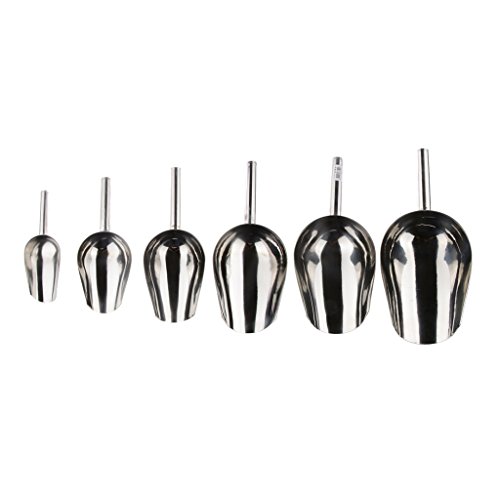 B Blesiya Multi-function Stainless Steel Ice Scoop Dry Wet Goods Flour Shovel Tool 9'' - Thumbnail 7