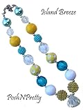 Chunky Gumball Bead bubble Necklace - Island Breeze