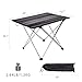 Portable Camping Table, Folding Aluminum Roll Up Camp Table with Carrying Bags for Outdoor Camping, Hiking, Picnic, Beach, Fishing, Backpacking, BBQ, RV (22″ x 16″ x16″)thumb 3