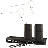 Shure BLX188/CVL/630 Dual Channel Lavalier Wireless System Combo with Mini Headset