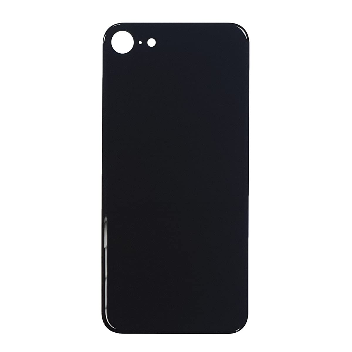 Smartex® Back Cover Glass Rear Housing Replacement compatibile with iPhone SE Model 2020| NO LOGO (Black) — image 1