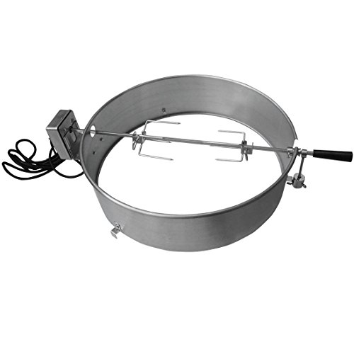 Onlyfire 221/2Inch Stainless Steel Charcoal Kettle Rotisserie Ring