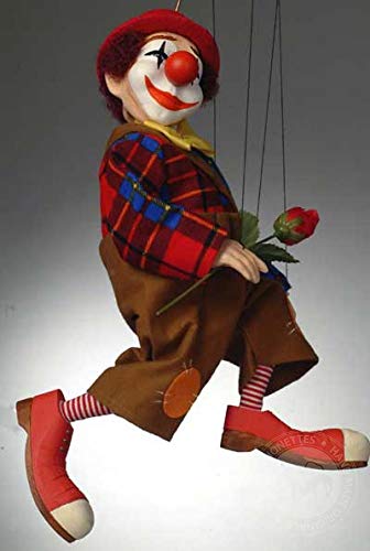Clown Czech Marionette - Handmade Puppet from Prague