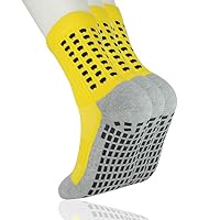 3 Pairs Non Slip Hospital Socks Non Skid Slipper Socks Grippers Sticky Grip Socks for Men Women Elderly