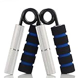 YZLSPORTS Hand Grip and Wrist Strengthener - Resistance from 50-350 lb Metal Exerciser for Hand, Forearm, and Fingers,Silver Stainless Steel