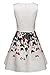 ARANEE Womens Floral Print Flare Sleeveless Vintage Floral Dress