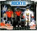 Jakks Pacific Rocky III Exclusive Rocky's Corner Clubber Lang Fight Action Figure 3-Pack Paulie, Apollo & Rocky