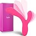 Rabbit Vibrator Dildo for Vagina - All Silicone Vibrator Adult Toy - Sex for Couples - G Spot Vibrator Stimulator - Clit Vibrator - Suitable Male Sex Toy for Anal Play, Pink Lyps Aphrodite