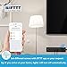 Smart Power Strip Alexa, TESSAN WiFi Multi Outlets with 3 USB Ports & 4 Remote Controlled AC Plugs, Overload Switch Charging Station with 6FT Extension Cord, Work with Echo/Google Home/IFTTT - Black
