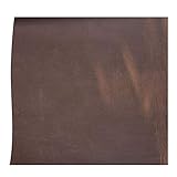 PASSION juneTree dark brown thick genuine leather about 2 mm square piece cowhide YT08 (8.7 * 14.1 inch)