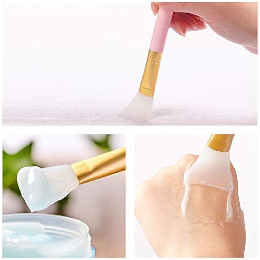 Face Brushes 4pcs Silicone Mask Brushes, Flexible Facial Mud Applicator