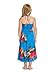 Girl Hawaiian Butterfly Dress In Hibiscus Floral colorful In Turquoise Blue