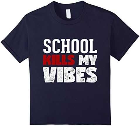 Kids School kills Vibes T-Shirt 10 Navy