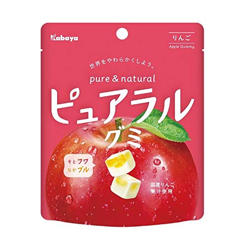 カバヤ食品 カバヤ ピュアラルグミ りんご 58g×8袋商品画像