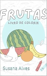 Livro Frutas: Livro de colorir