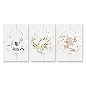 Wall26-3 Panel Canvas Wall Art- Chinese Landscape Painting-Wall Bedroom Living Room Home Decoration - 16"x24" x 3 Panels