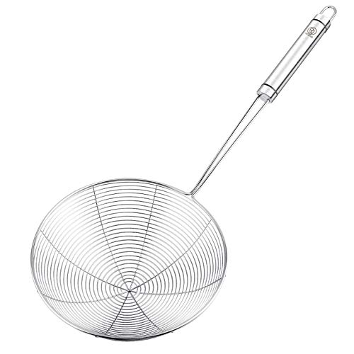 RJ Legend Stainless Steel Spider Strainer With Handle Exceptional Fry