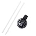 ecoblu Straw Lid for Wide Mouth Sports Water Flask - Comes with 2 Plastic Straws - Long Lasting & Compatible with Wide Mouth Stainless Steel Water Bottles