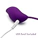Bluesky New Mango-Style Silicone Powerful Kegel Balls 12 Speed Wireless Massage Egg Remote Included for Women or Personal Use- Purple