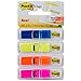 Post-it 6834ABX Highlighting Page Flags, 4 Bright Colors, 4 Dispensers, 1/2-Inch x 1 3/4-Inch, 35/Color