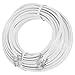 15' Feet Telephone Extension Cord Cable Line Wire, White RJ-11 by True Decor primary