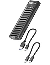 USB C a M.2 NVMe Encaja sin herramientas USB C y Thunderbolt 3 Compatible hasta USB 3.1 Gen 2 Velocidades (10 Gbps). El adaptador incluye cables USB-C y USB 3.0 (compatible con M.2 NVMe SSDs 2280 2260 2242)