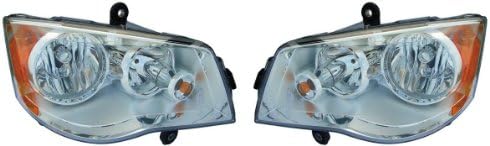 08-14 Chrysler Town &amp; Country | 11-15 Dodge Grand Caravan Left Right Pair Halogen Headlights