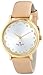 kate spade new york Women's 1YRU0586 Metro Watch With Beige Leather Band