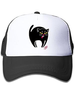 Angry Cat Children's Cool Adjustable Adjustable Baseball Caps